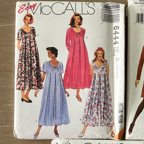 Maternity Sewing Pattern Bundle Vogue 9295 McCalls 6444 McCalls 7622 all Uncut - Picture 2 of 11